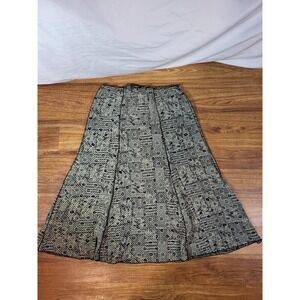Vtge Y2K Drapey Skirt Retro Loco Lindo Geometric Whimsigoth Grunge S